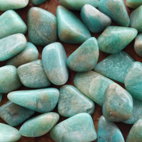 2 Pieces of Tumbled Amazonite