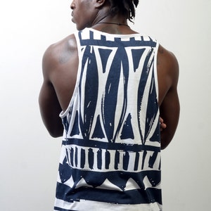 Tribal tank-  african apparel, african fashion, african streetwear