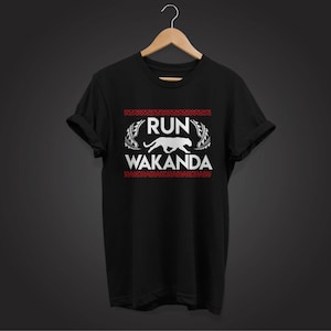 Run Wakanda - Black Panther Men&#39;s t-shirt,  african apparel, african fashion, african streetwear