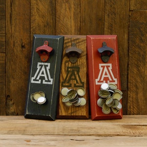Magnetic Bottle Opener - University of Arizona Wildcats Logo - Great Father&#39;s Day Gift or Groomsmen Gift!