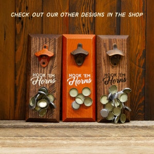 Magnetic Bottle Opener - University of Texas Longhorns - Great Father's Day Gift or Groomsmen Gift! bild 3