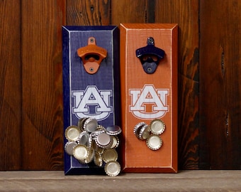 Magnetic Bottle Opener - Auburn University Tigers AU Logo - Great Father's Day Gift or Groomsmen Gift!
