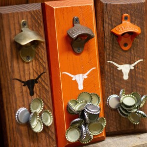 Magnetic Bottle Opener - University of Texas Longhorns - Great Father's Day Gift or Groomsmen Gift! bild 2