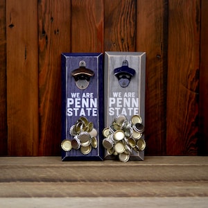 Magnetic Bottle Opener - Penn State University Nittany Lions We Are PENN STATE Logo - Great Father&#39;s Day Gift or Groomsmen Gift!