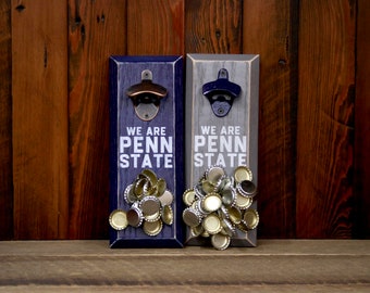 Magnetic Bottle Opener - Penn State University Nittany Lions We Are PENN STATE Logo - Great Father's Day Gift or Groomsmen Gift!