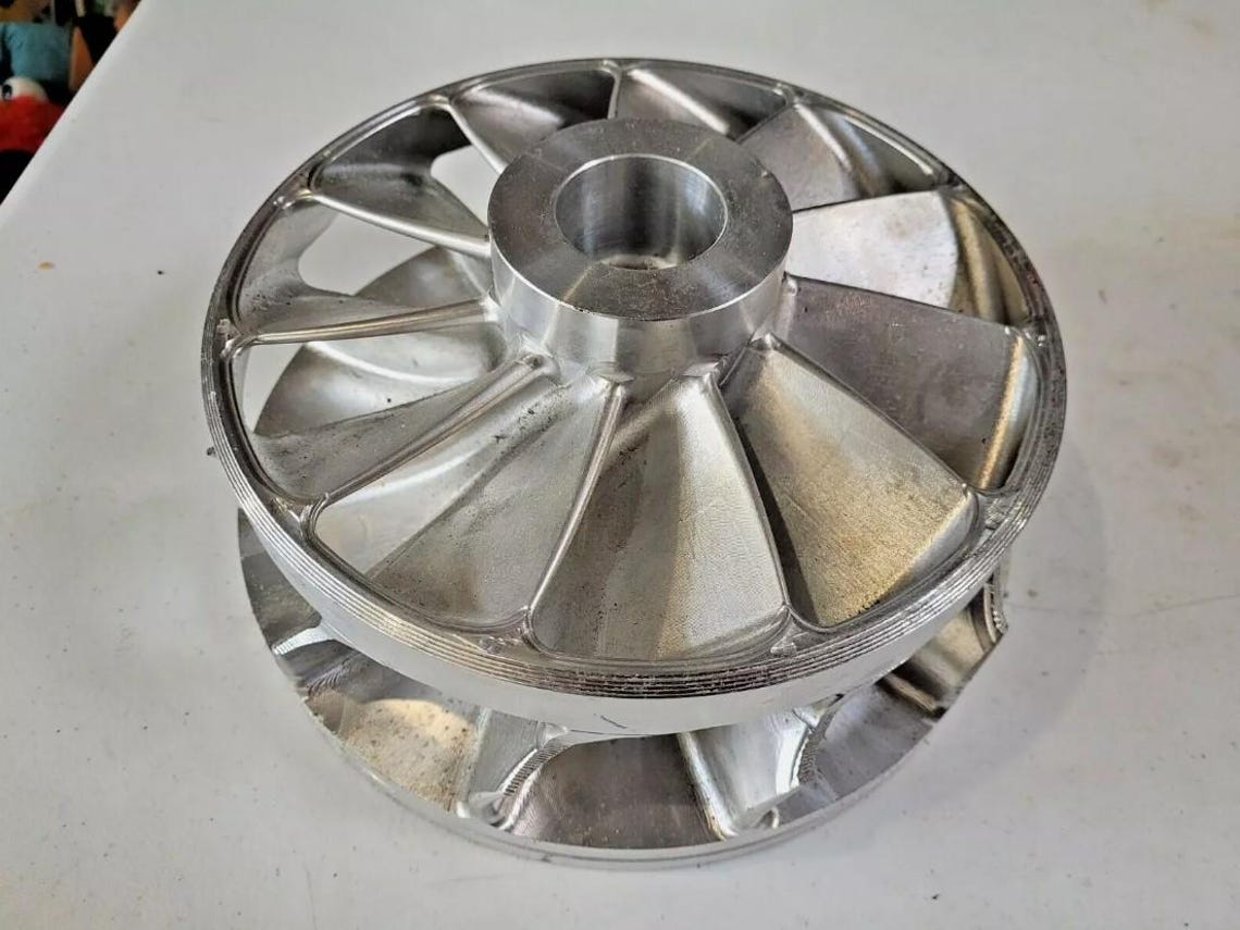 1 Piece Forged Expander Wheel Made of 7075 Aerospace Aluminum for ...
