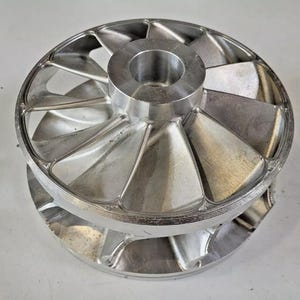 1 Piece Forged Expander Wheel made of 7075 Aerospace Aluminum for Industrial Art