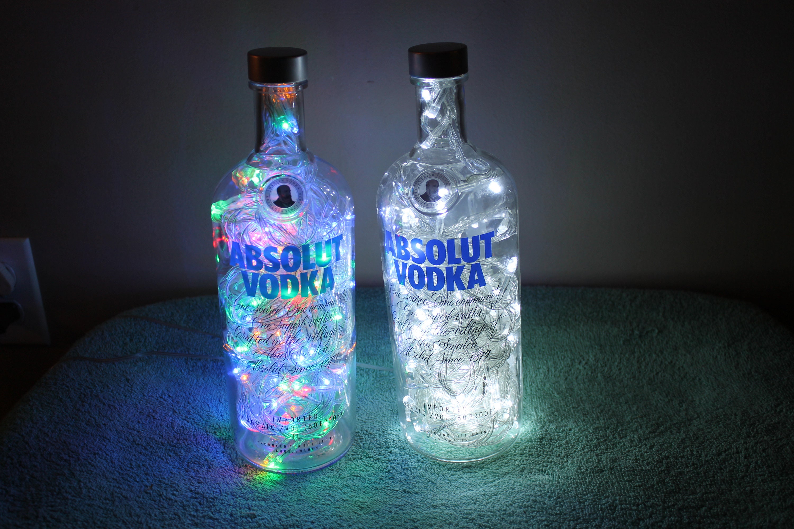 Absolut Vodka Bottle 100 LED Man Cave/Bar/Deco Light with 8 Etsy