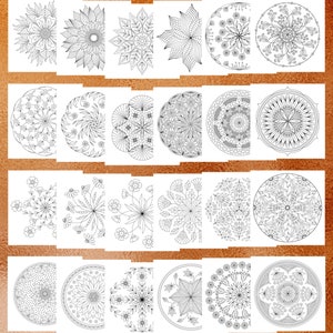 70% OFF, Floral Coloring Pages for Adults, 48 Printable Coloring pages, Instant Download, PDF  Coloring Pages Mandala Coloring Pages, CB007