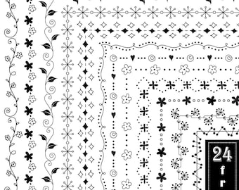 Marcos decorativos vectoriales, Marcos cuadrados, Marcos Rectángulos, tarjeta digital, imágenes prediseñadas, imprimibles, vectoriales, png, eps, color negro, monograma, VS008