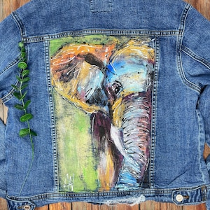 Custom Hand Painted Denim Jacket - Adult