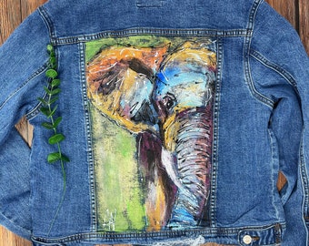 Custom Hand Painted Denim Jacket - Adult