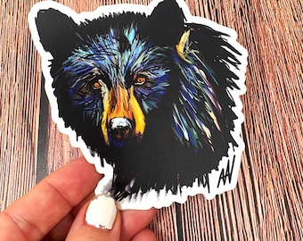 Black Bear Vinyl Decal Sticker
