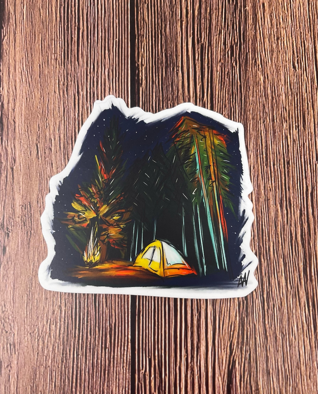 Campground Vinyl Decal Sticker - Etsy