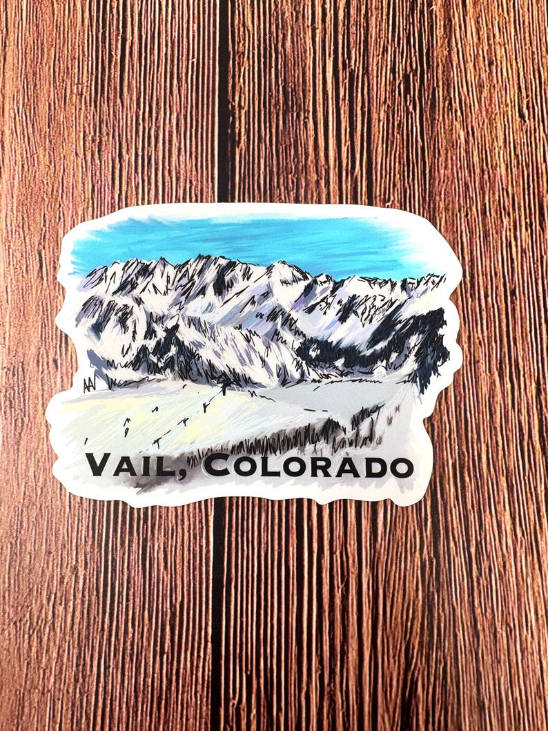 Vail Colorado Sticker Vinyl Decal Sticker - Etsy