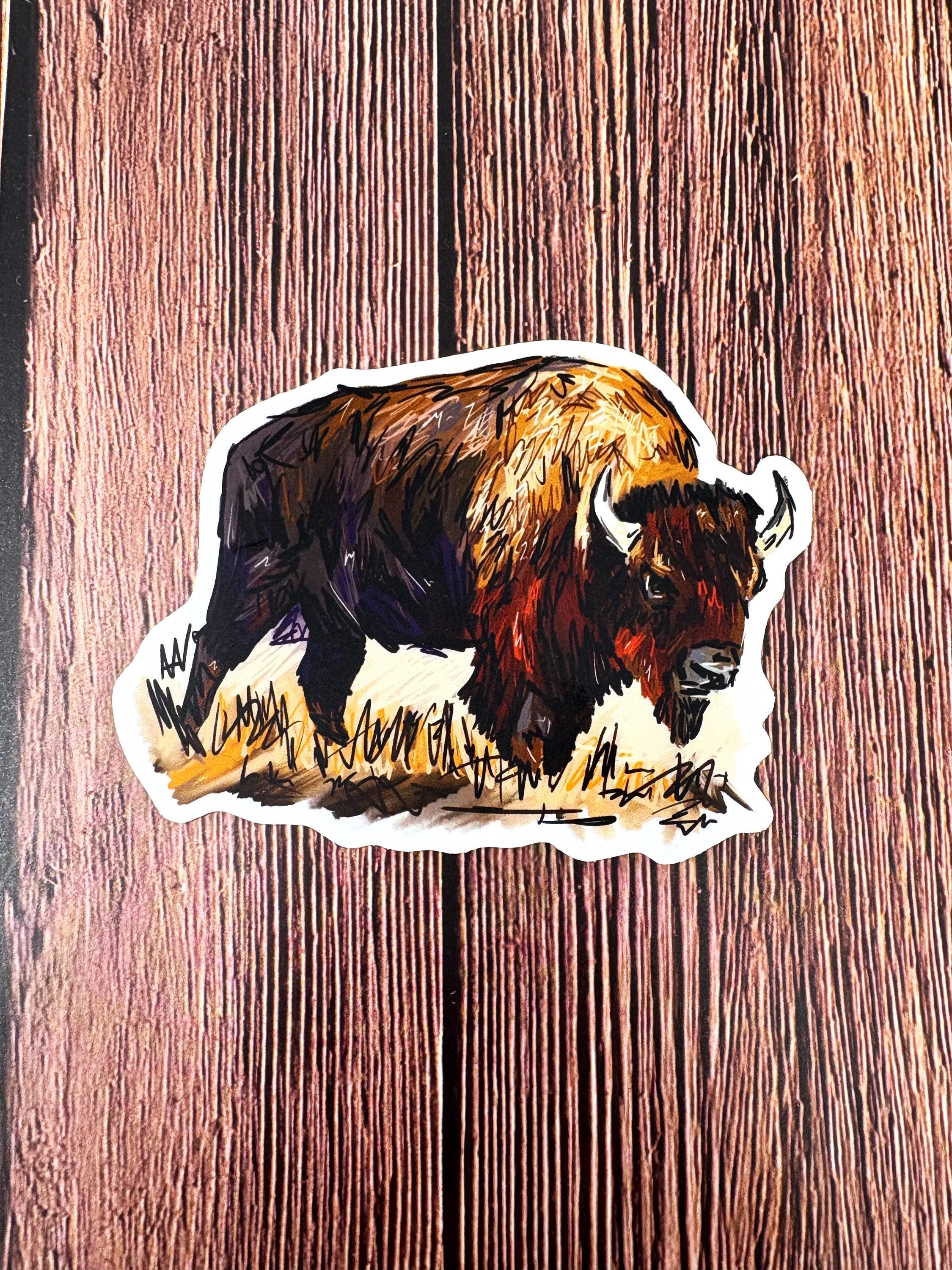 Buffalo Sticker Vinyl Decal Sticker - Etsy