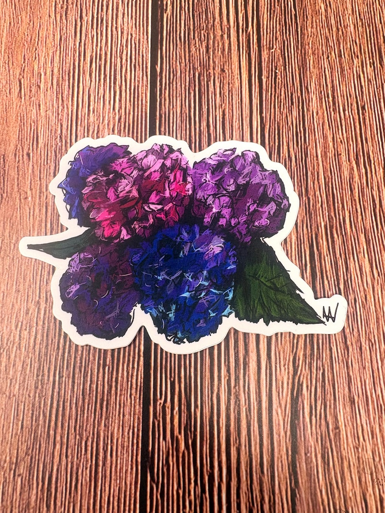 Hydrangea Flower Vinyl Decal Sticker - Etsy