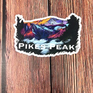 Pikes Peak Colorado Sticker Vinyl Decal Sticker - Etsy