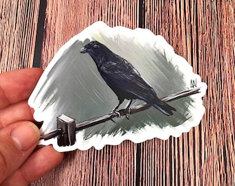 Crow Sticker Vinyl Decal Sticker