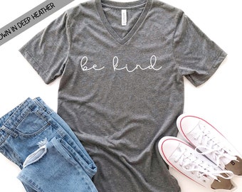 Bella Canvas V Neck Etsy
