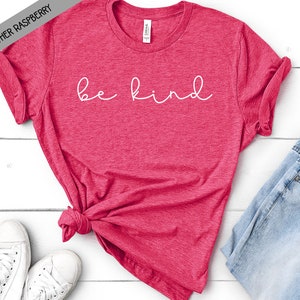 Be Kind Bella Canvas Short Sleeve Tee, Teacher Tee, Women's Shirt, Teacher Shirt,  Unisex Fit