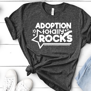 Adoption totally  Rocks Short Sleeve Bella Canvas Tee