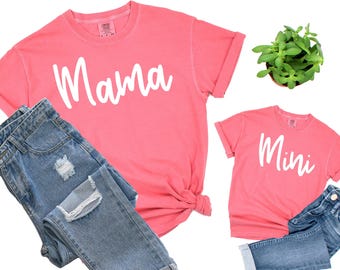 Mama and Mini Matching Comfort Colors T-Shirts