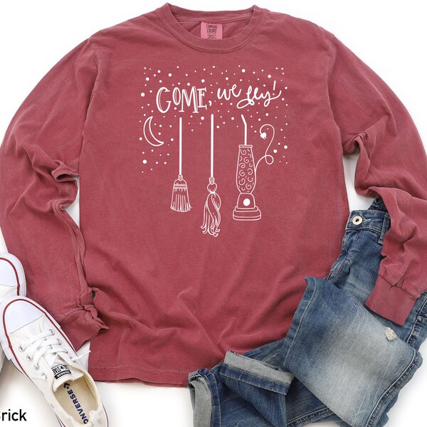 Hocus Pocus Come We Fly Comfort Colors Tee - Sanderson Sisters Fall Shirt