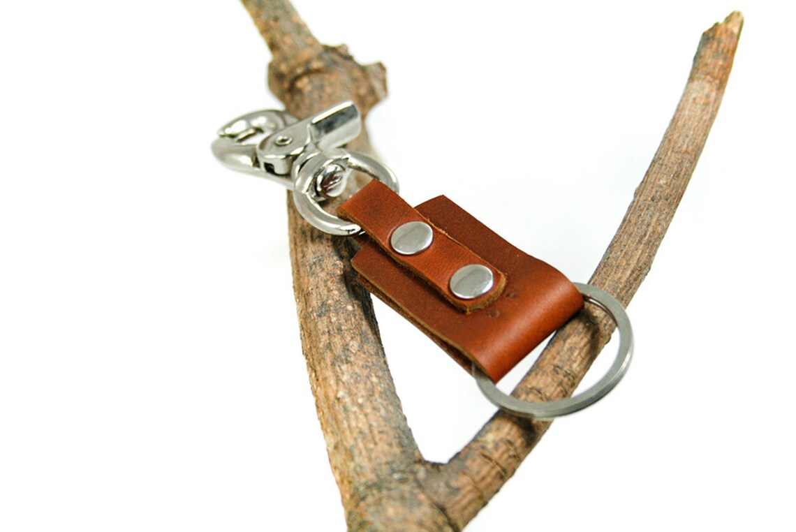 Belt Clip Keychain Leather Keychain Swivel Keyring Keyclip Etsy