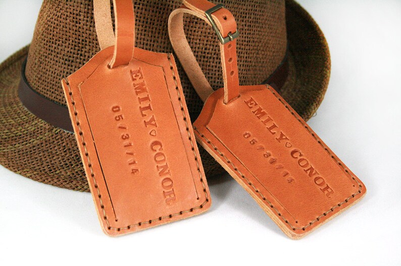 monogram bag tag