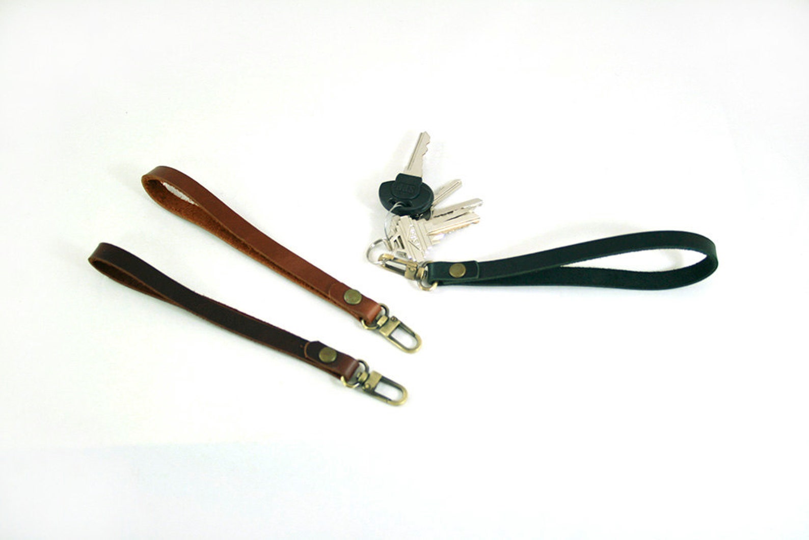 Wrist Strap Keychain Custom Keychain Leather Etsy