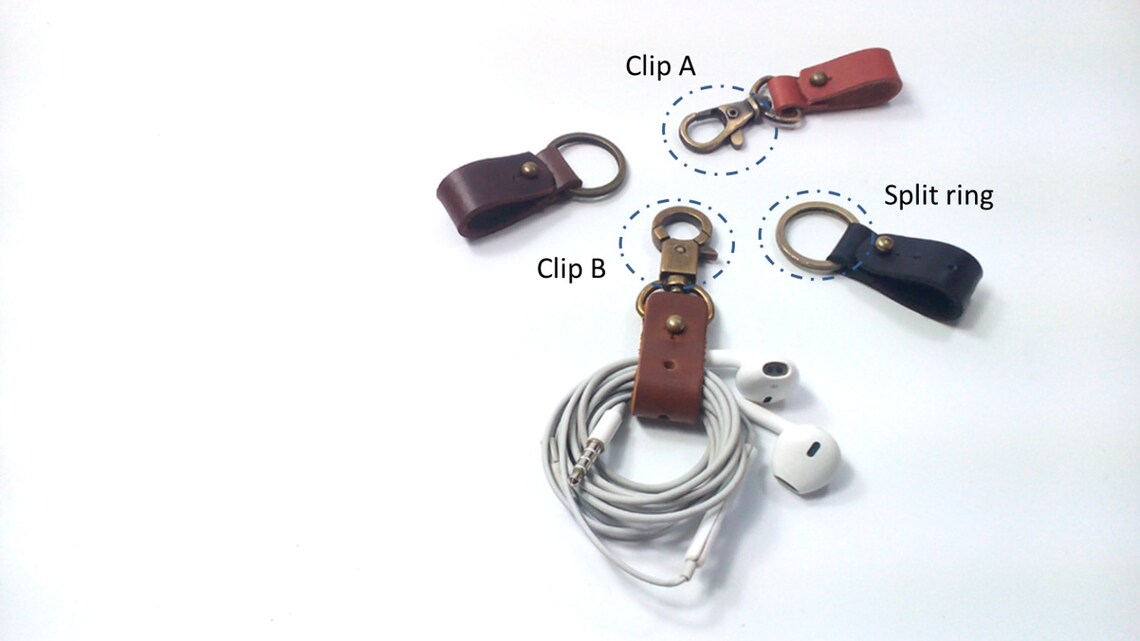 2x Leather Earbud holder. Earbud organizer Cord Holder Cord Etsy