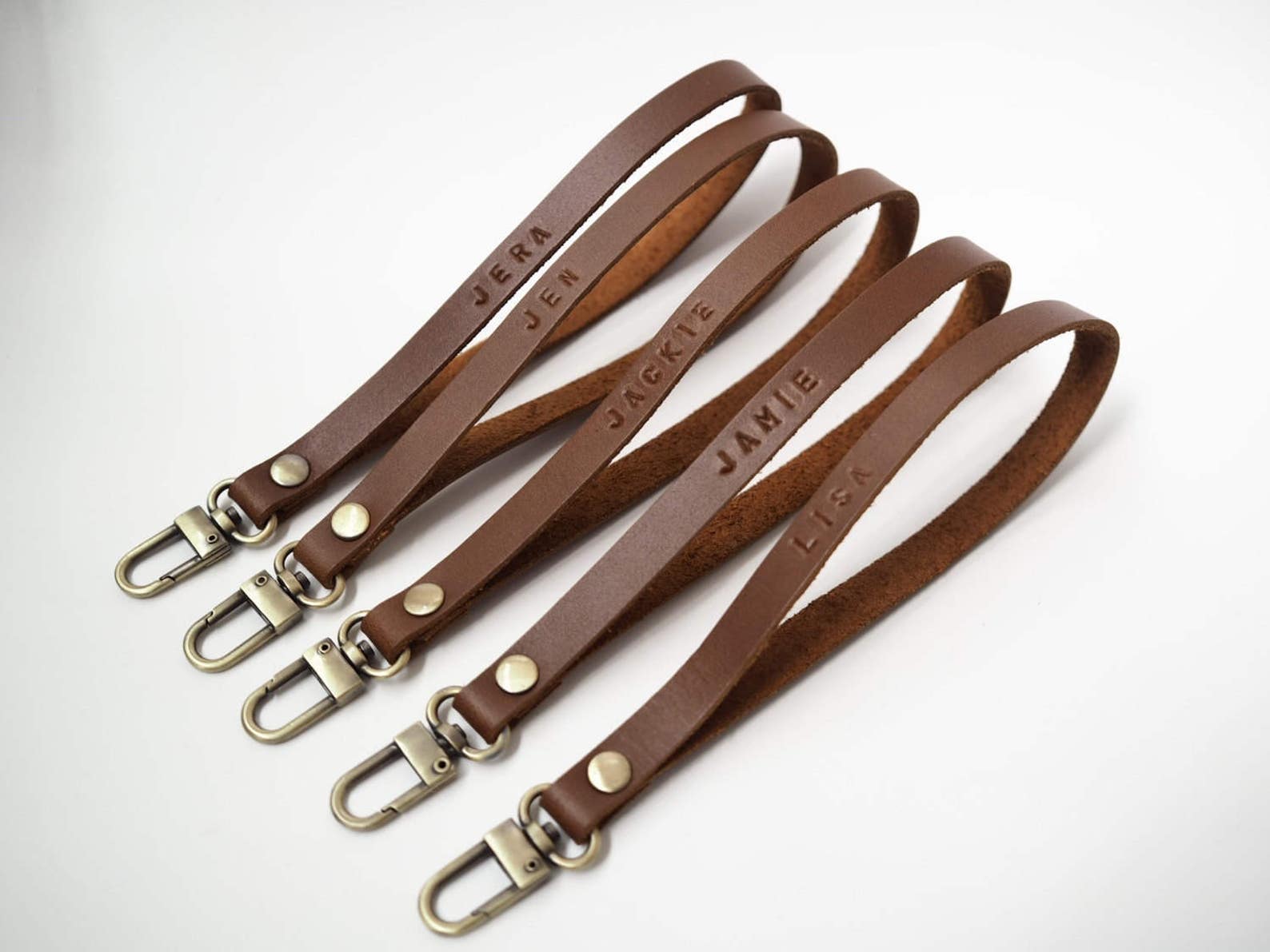 Wrist Strap Keychain Custom Keychain Leather Etsy