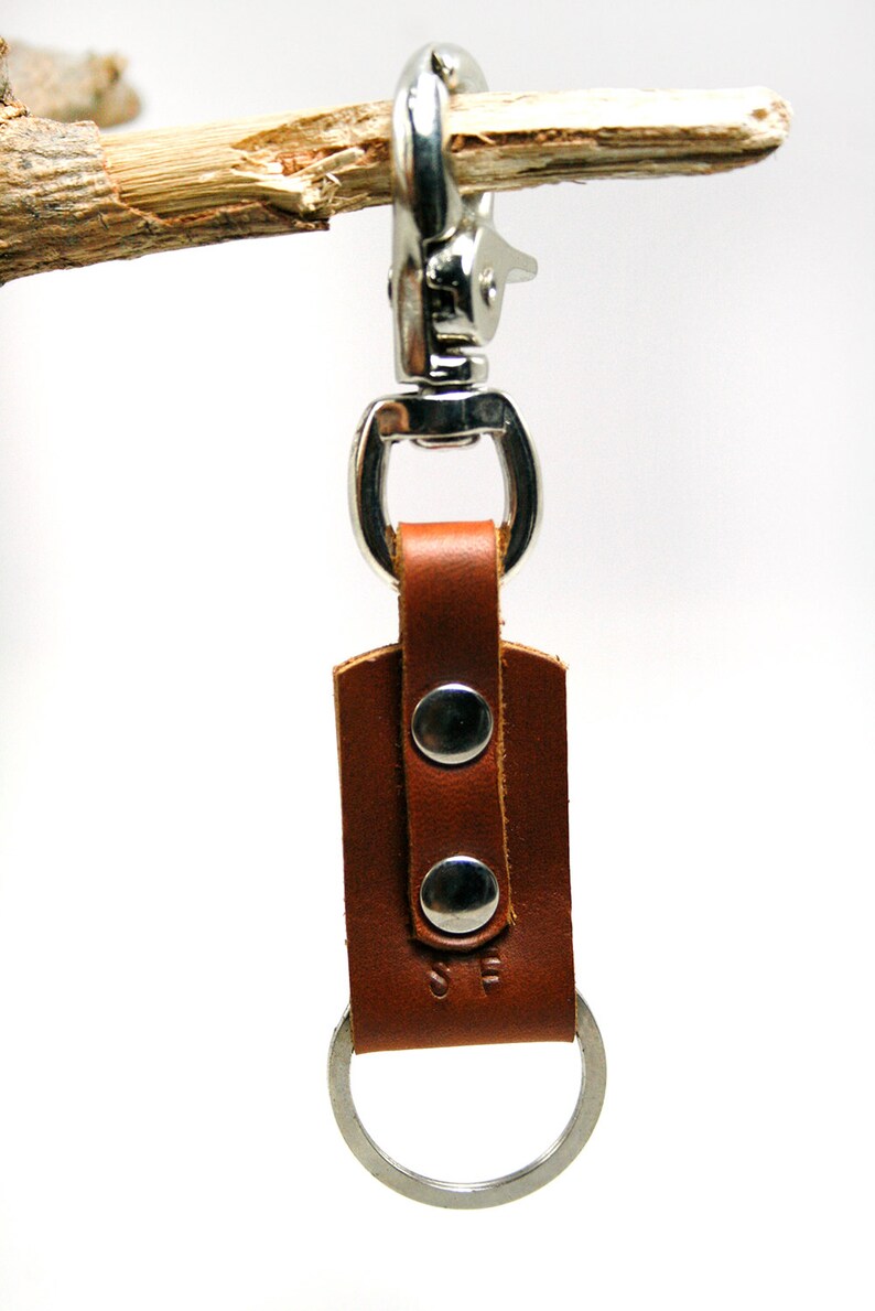 Belt Clip Keychain Leather Keychain Swivel Keyring Keyclip Etsy