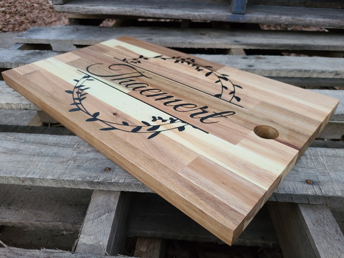 Personalized Cutting Board Wall Hanging Etsy