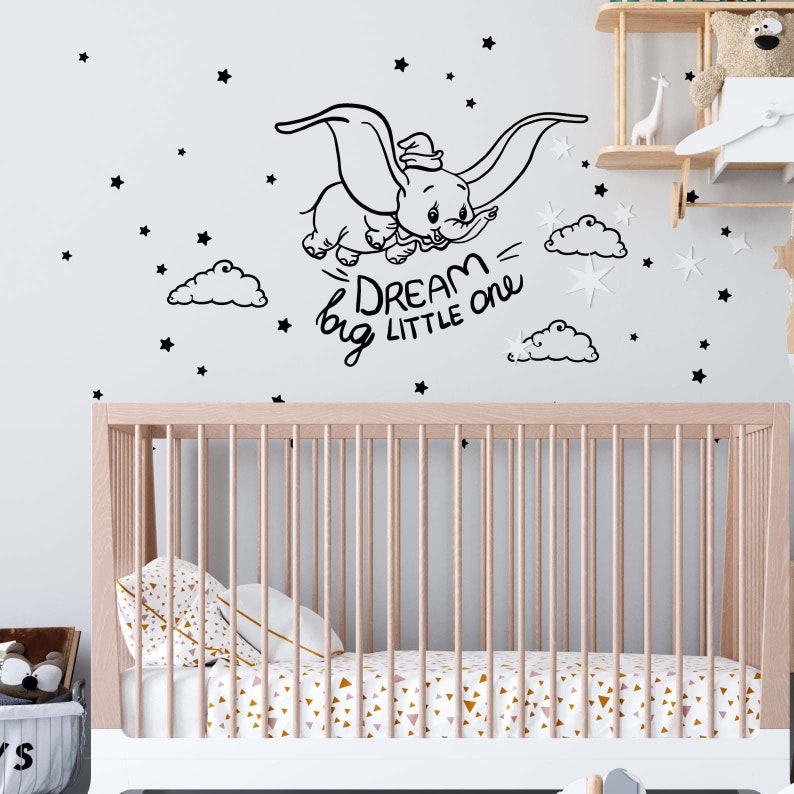Dumbo Wall Decal Dumbo Wall Sticker Etsy