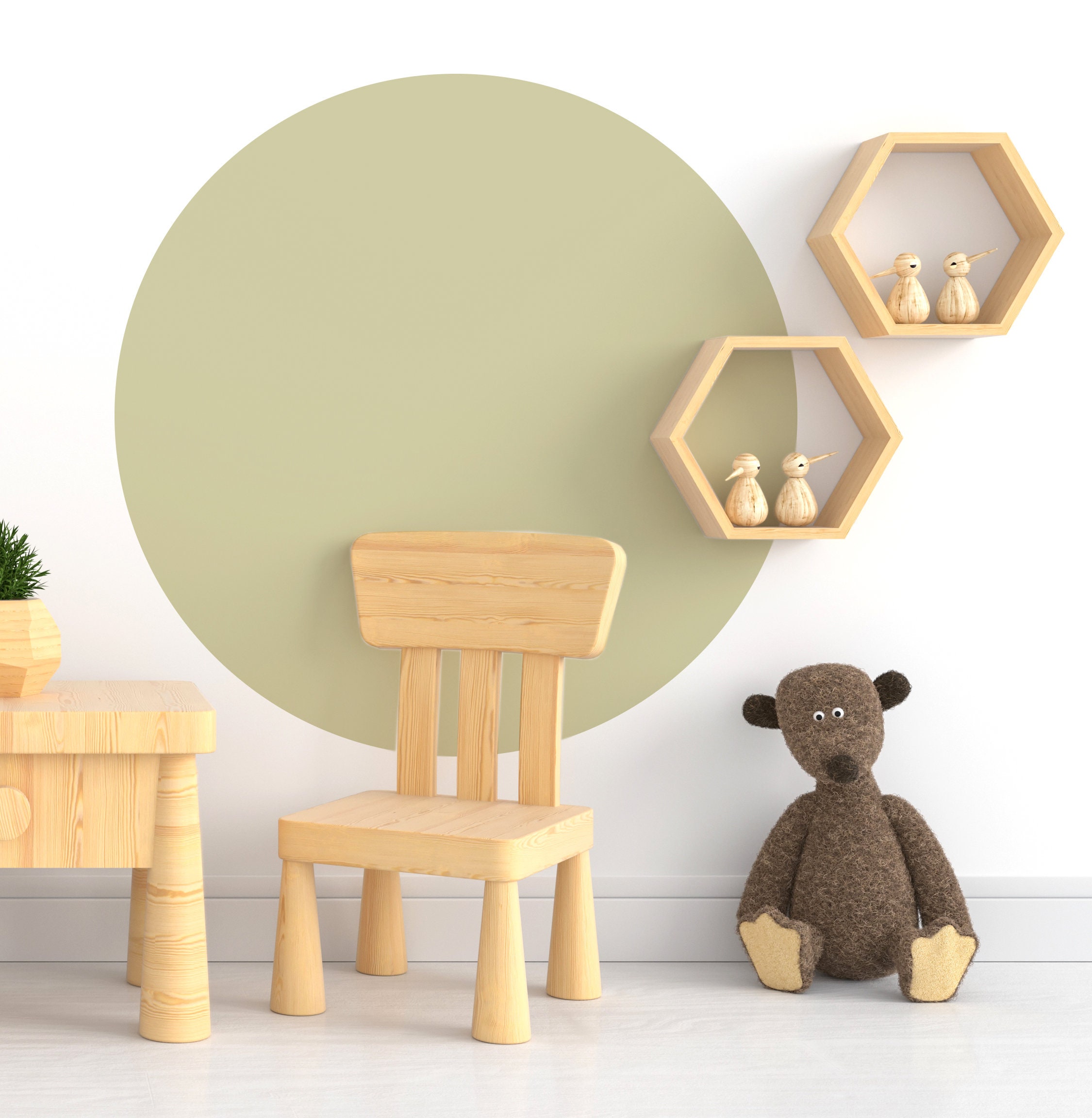 Wall Decal Circle Wall Decal Large Solid Circle Wall Etsy