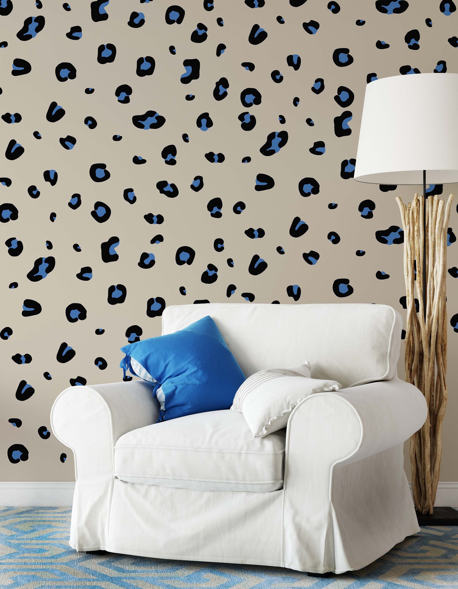 Leopard print wall decal Animal print wall Decal Leopard Etsy