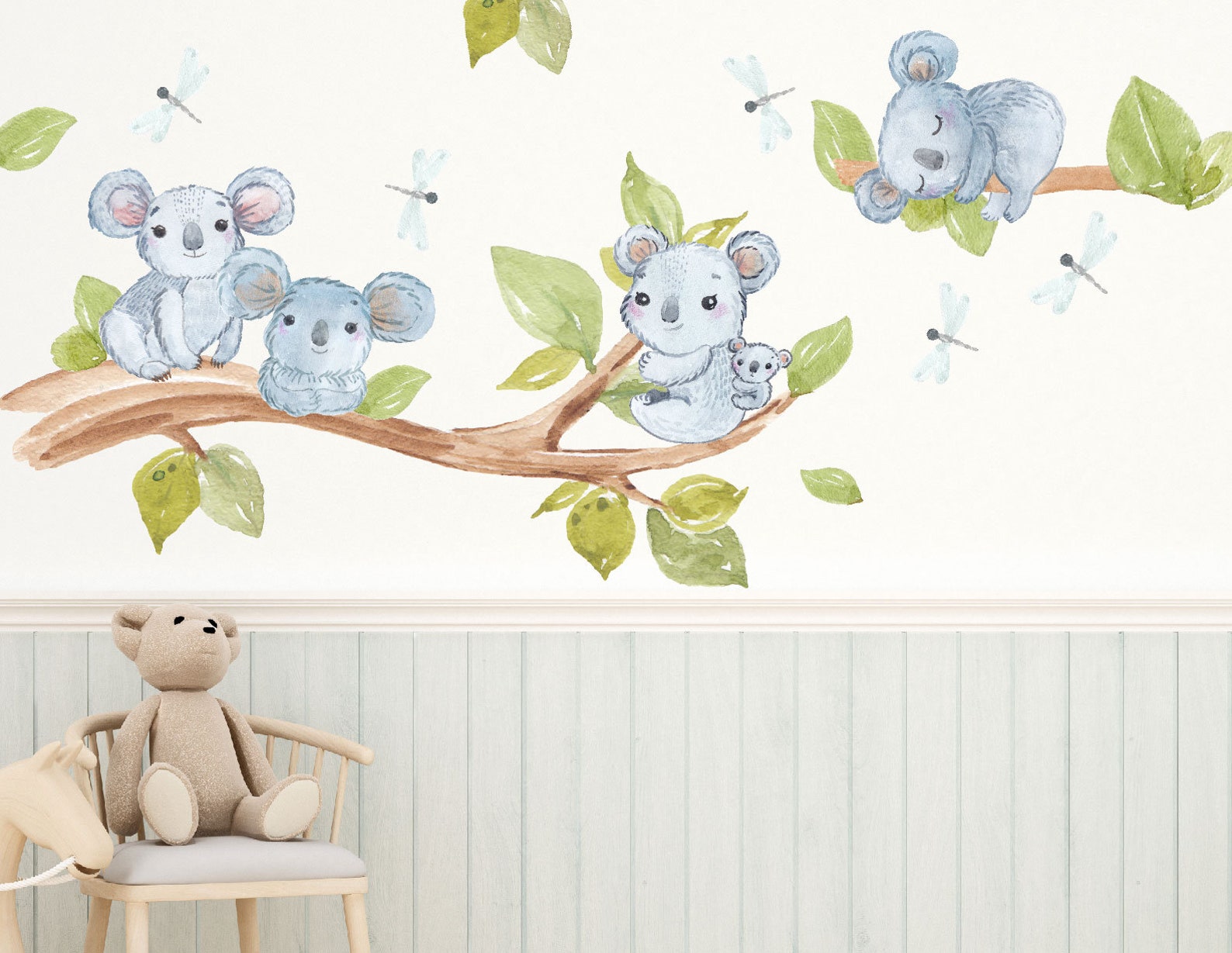 KOALA Decals Koalas FAMILY Nursery wall decal tree decal Etsy