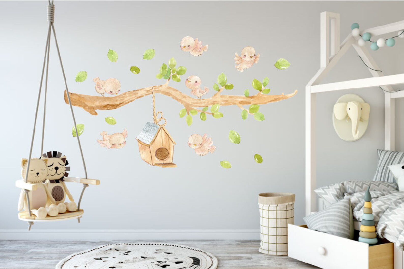 Bird Wall Decals Bird Decal Flying Bird Decals Watercolor Etsy