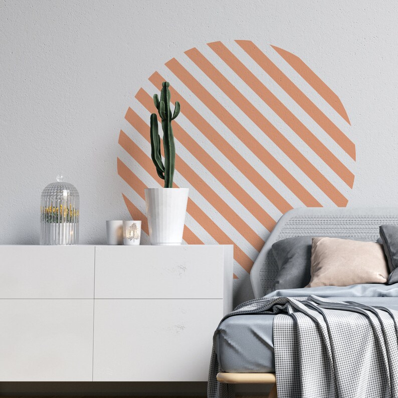 Wall Decal Circle Wall Decal Large Solid Circle Wall Etsy