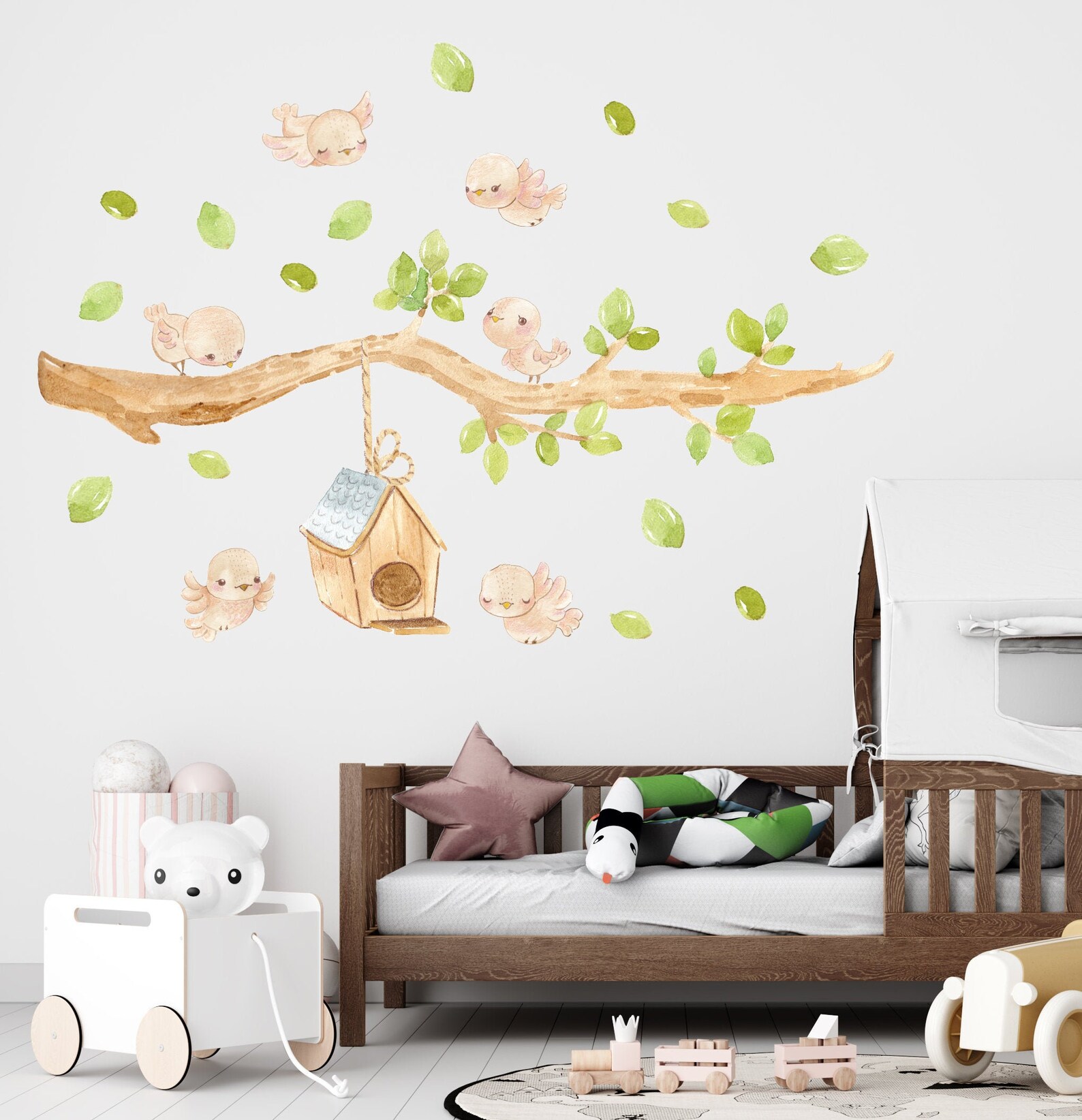 Bird Wall Decals Bird Decal Flying Bird Decals Watercolor Etsy