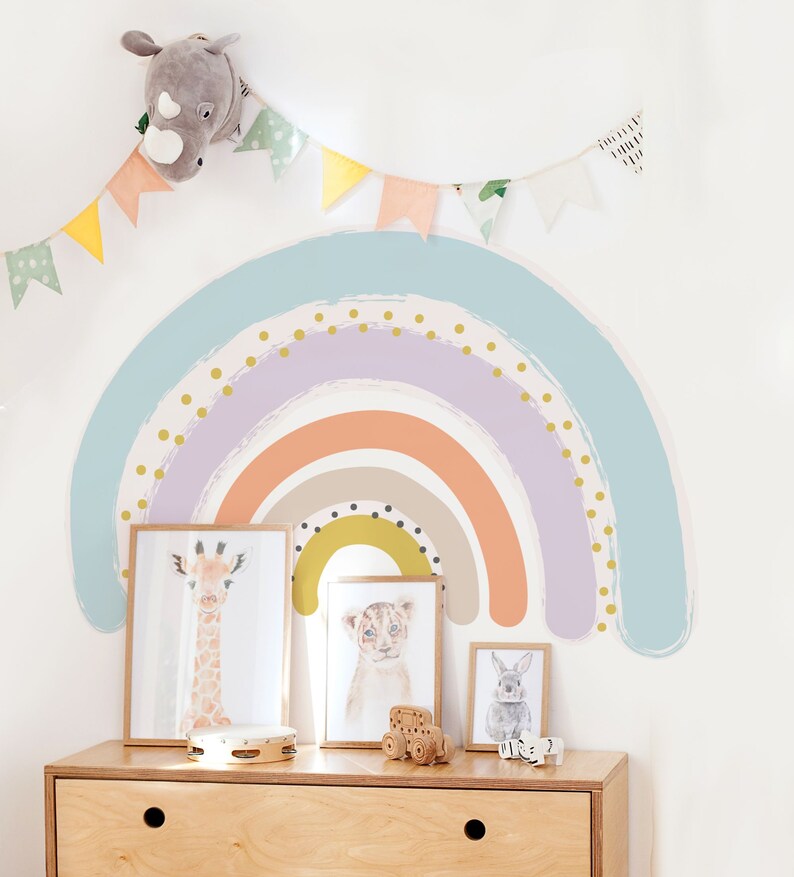 Rainbow Decals Color Rainbow Stickers Rainbow Decor Etsy