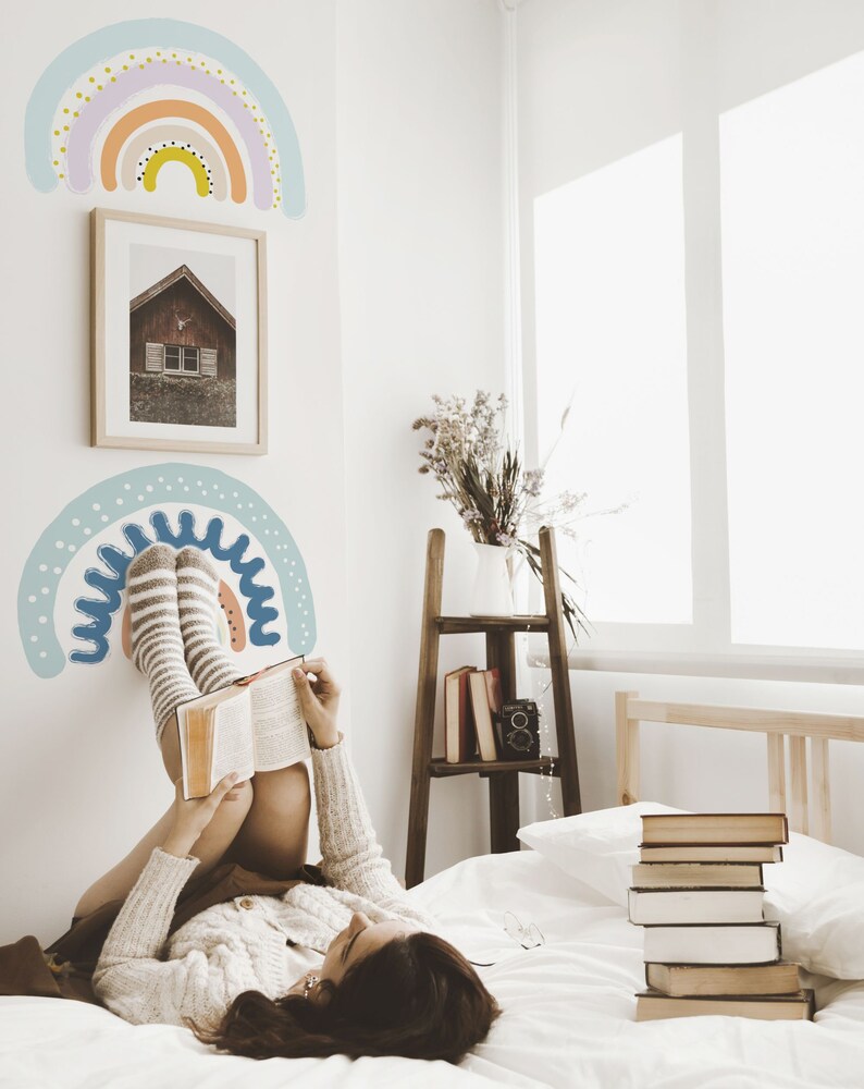 Rainbow Decals Color Rainbow Stickers Rainbow Decor Etsy