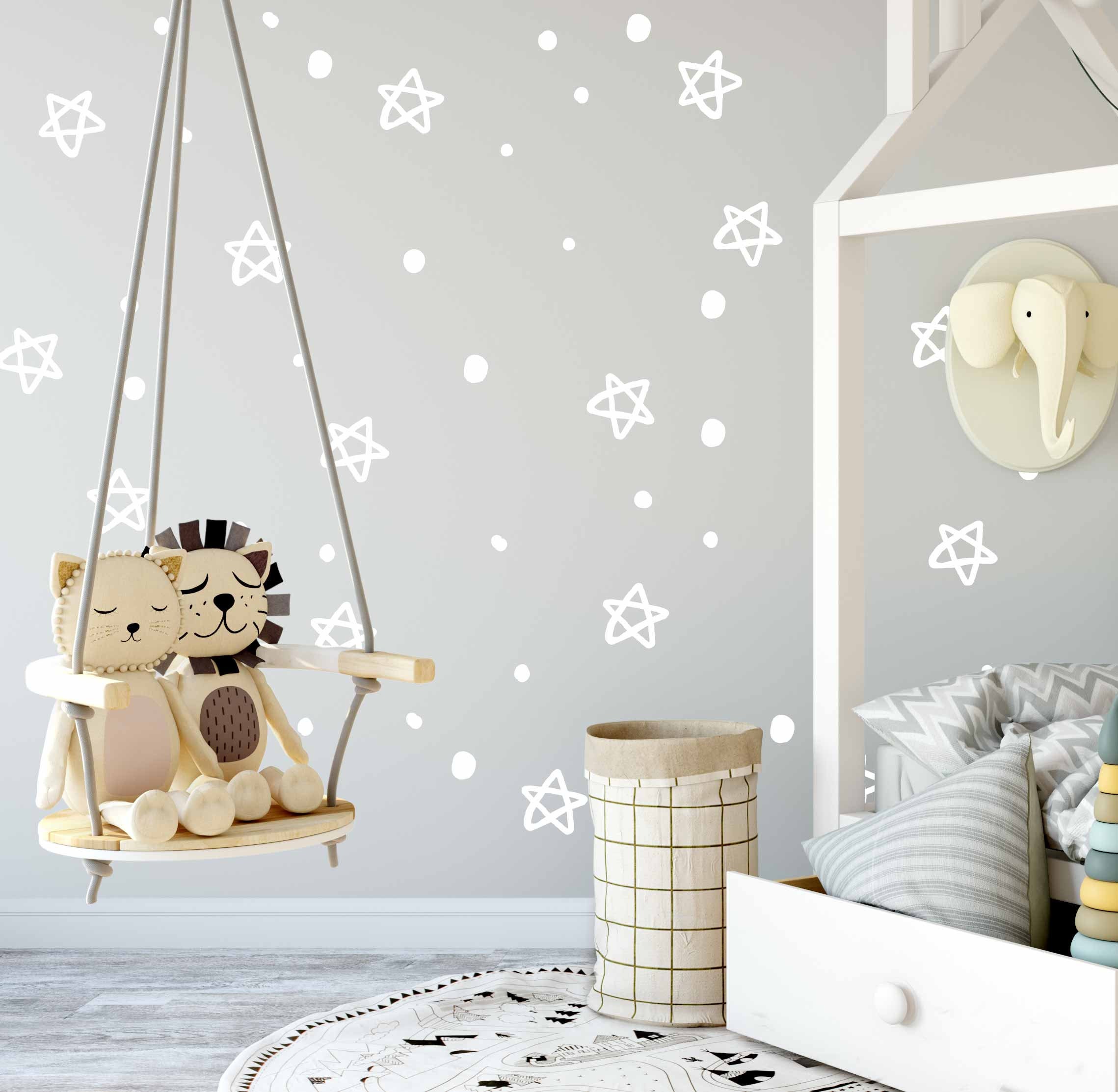 Star Wall Decals Nursery Wall Decals Star Wall Stickers Etsy