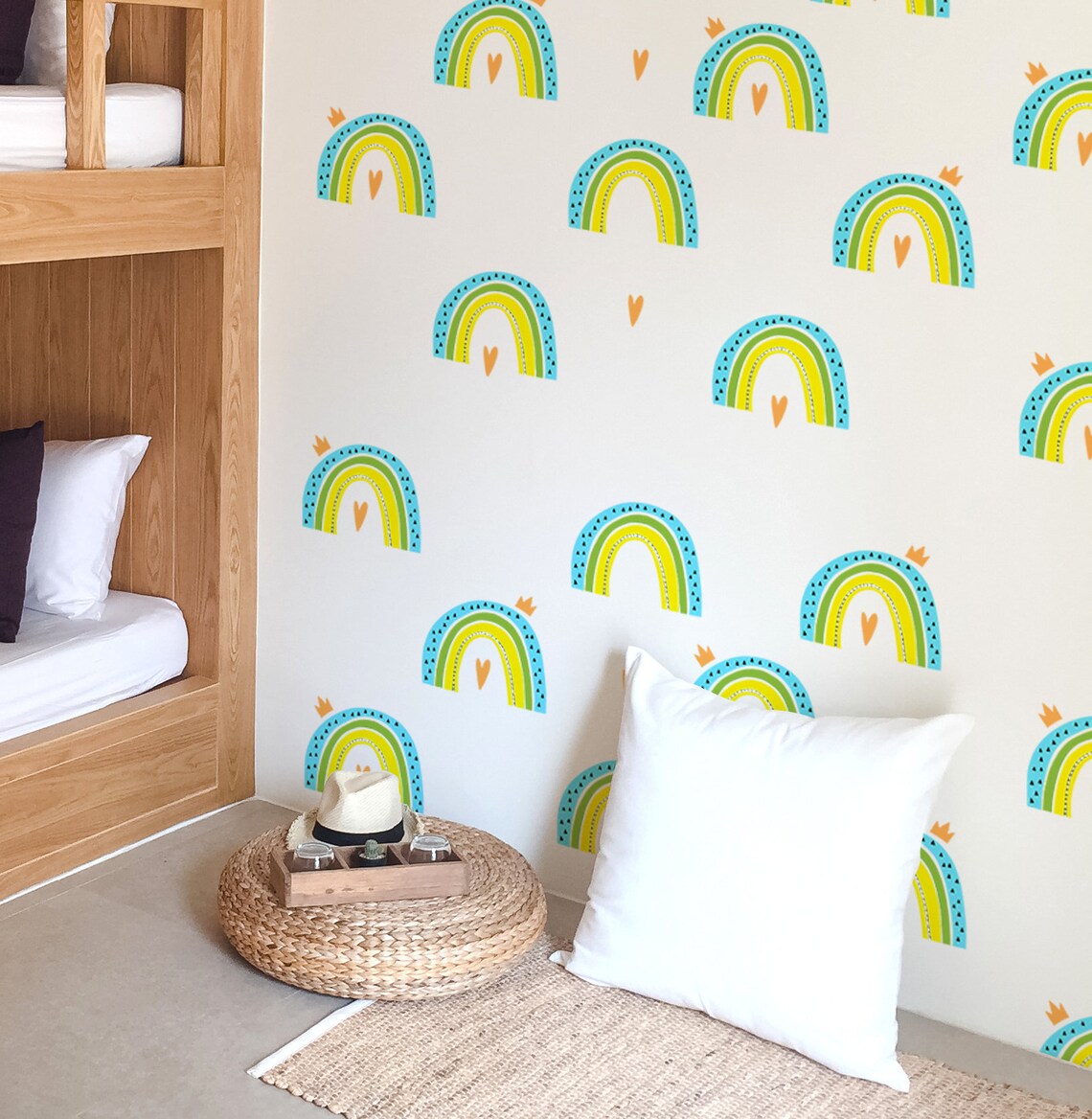 Rainbow Wall Decals Rainbow Sticker Etsy