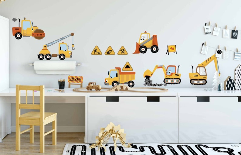 Transportation Wall Decals Cars Truck Wall Stickers Etsy