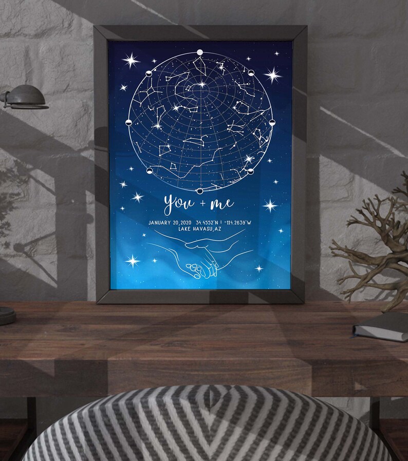 Custom sky map print Sky Map Personal - Il 794xN.2220582375 Dama 