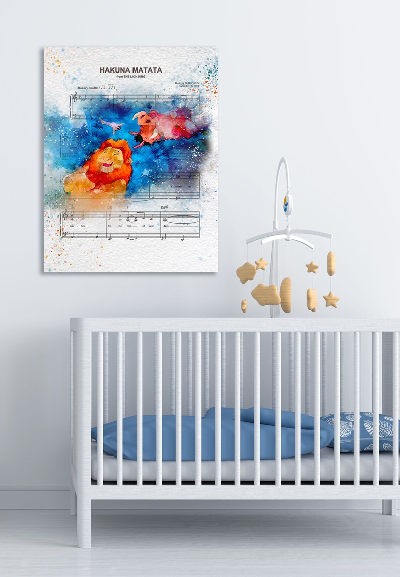 Nursery Lion King Wall Decor Disney Lion King Poster Simba Etsy