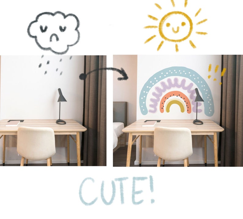 Rainbow Decals Color Rainbow Stickers Rainbow Decor Etsy